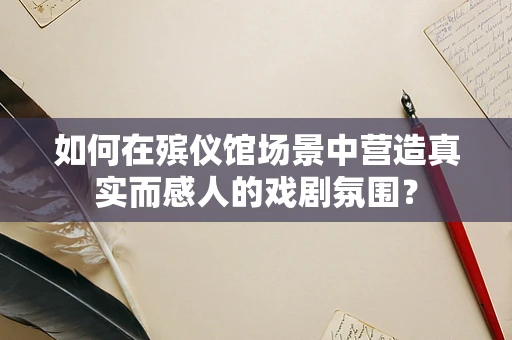 如何在殡仪馆场景中营造真实而感人的戏剧氛围？