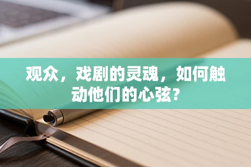 观众，戏剧的灵魂，如何触动他们的心弦？