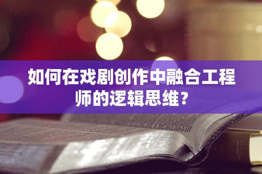 如何在戏剧创作中融合工程师的逻辑思维？