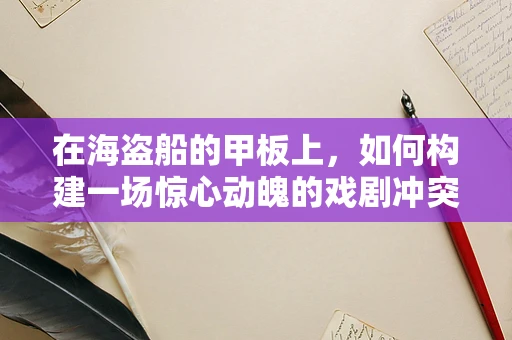 在海盗船的甲板上，如何构建一场惊心动魄的戏剧冲突？