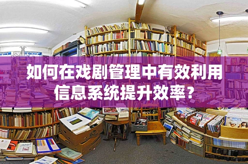 如何在戏剧管理中有效利用信息系统提升效率？